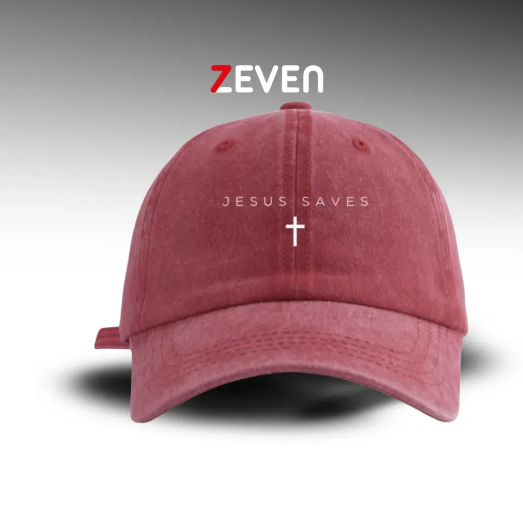 [OB137] Gorra roja JESUS SAVES