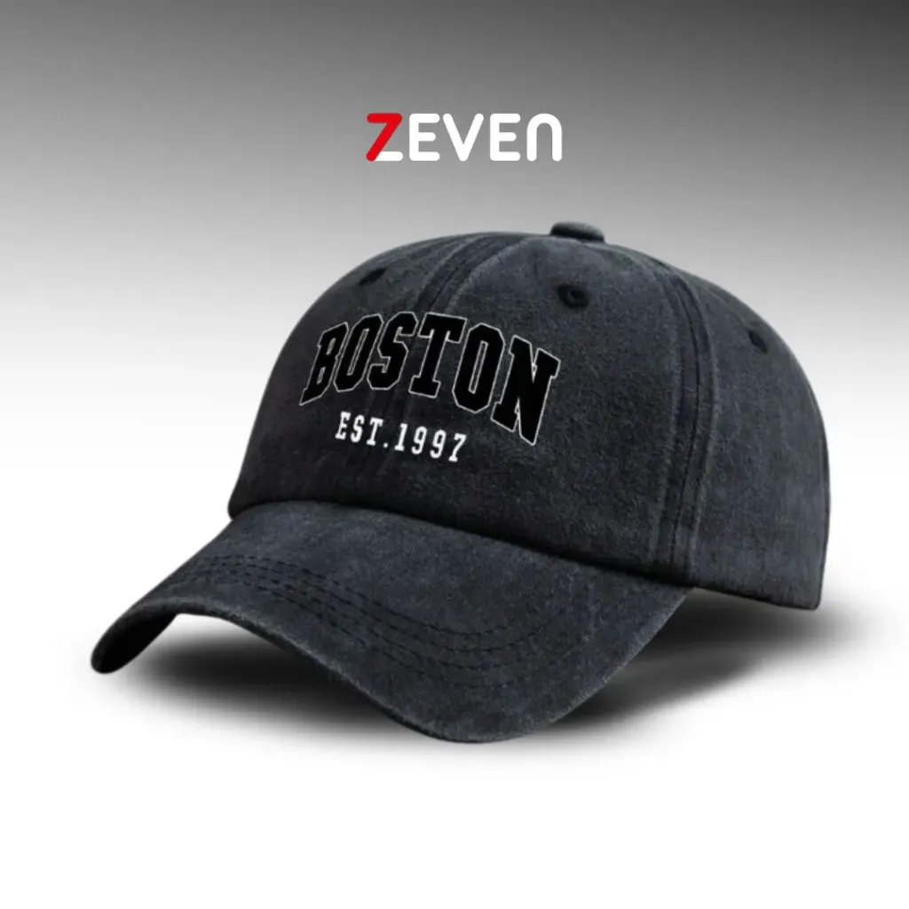 [OB142] Gorra negra BOSTON EST. 1997