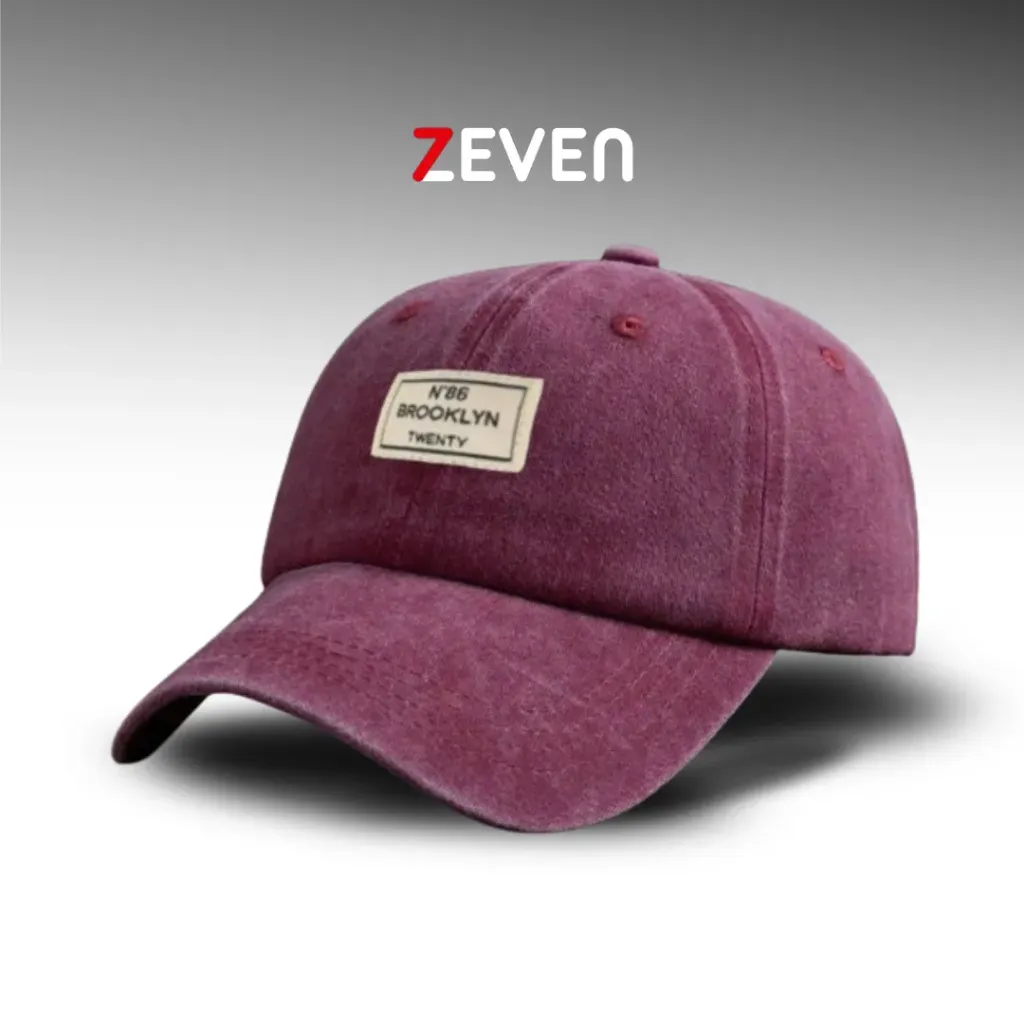 Gorra rojo vino con parche BROOKLYN