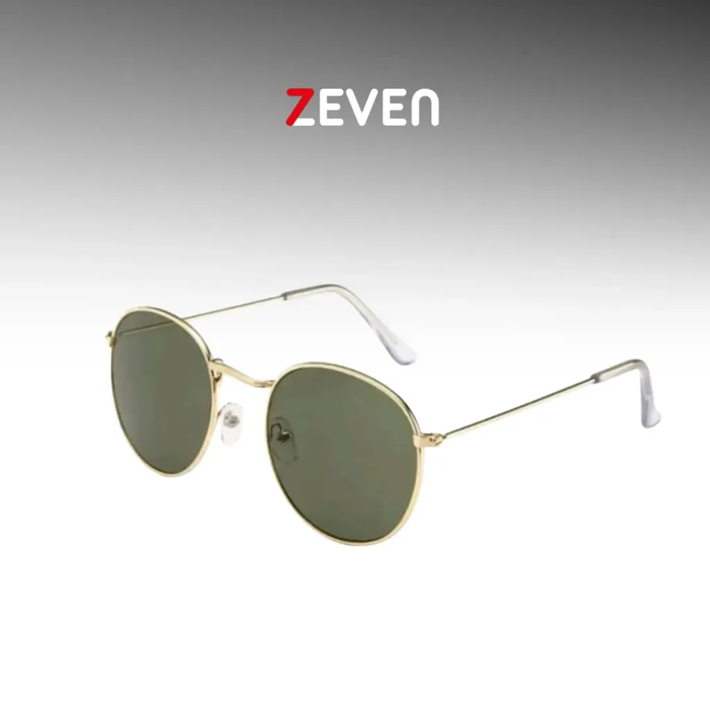 [GZ011] Gafas para hombre estilo redondo color verde oscuro
