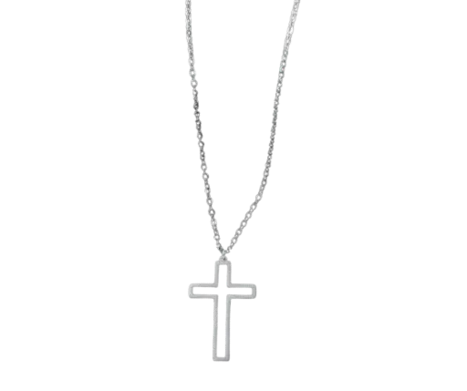 Collar con dije en forma de cruz