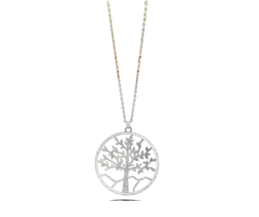 Collar con dije de árbol