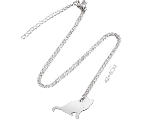 Collar con dije de gato