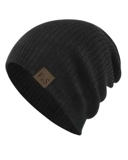 [GS207] Gorro negro elastico Fashion 