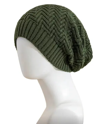 [GS213] Gorro holgado verde militar