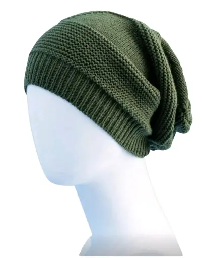 Gorro holgado verde