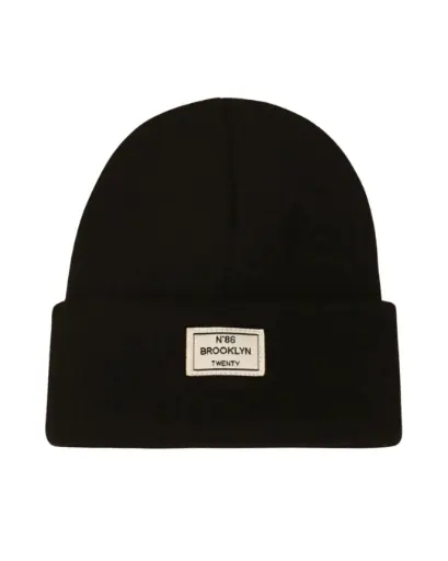 [GS230] Gorro negro con viñeta BROOKLYN