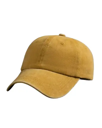 [OB004] Gorra amarillo mostaza simple