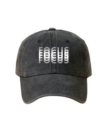 [OB013] Gorra focus gris oscura