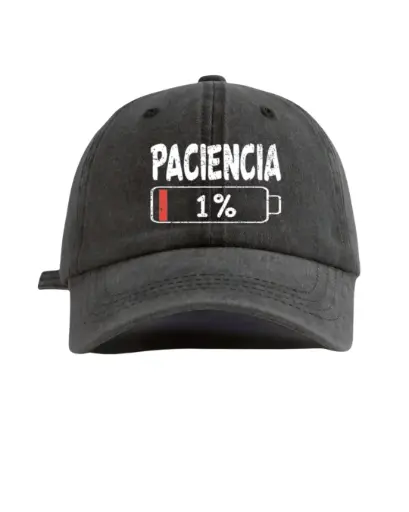 Gorra negra 1% paciencia