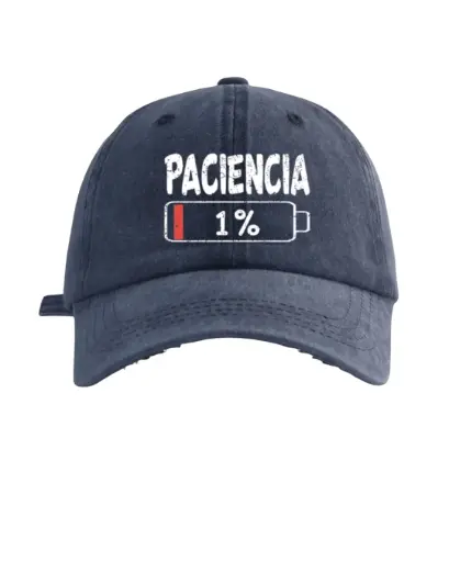 Gorra azul 1% paciencia
