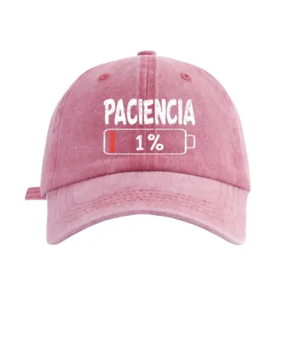 Gorra rosada 1% paciencia